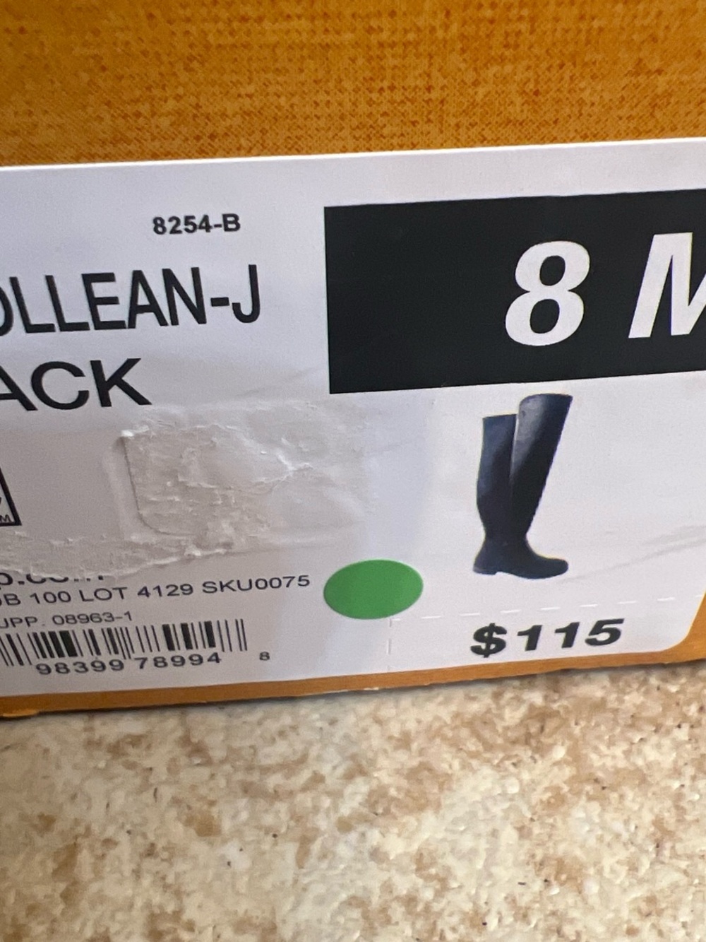 Brand new Uncollean -J Black Over-the-Knee leather Women's Riding Boots size 8 - Picture 3 of 3
